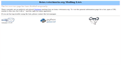 Desktop Screenshot of listas.veterinaria.org